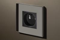 Lithoss Розетка Void square Chrome, Цвет: Серебряный ,оттенок: Хром