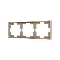 Zennio ZS70FM3C ZS70, Рамка на 3 розетки, Шампанское
