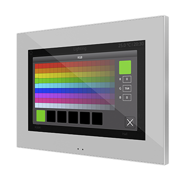 Zennio ZVIZ70V2 Цветная емкостная сенсорная панель с 7-дюймовым дисплеем. Z70 v2
