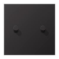 Jung AL 12-5 D K 01 Центральная плата с тумблером «конус», сдвоенный тумблер, Серия LS 1912, темный (лакированный алюминий)