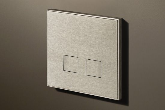 Lithoss Выключатель Squares Stainless Steel, Цвет: Нержавеющая сталь