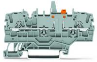 Wago 2002-1974/401-000 2-пров. клеммник с размыкателем, 0,25 - 2,5 (4) мм2, синий