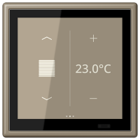 Jung LC 459 D1 S242 KNX комнатный контроллер LS TOUCH, Цвет: Омбре, оттенок: Натуральный, moyenne