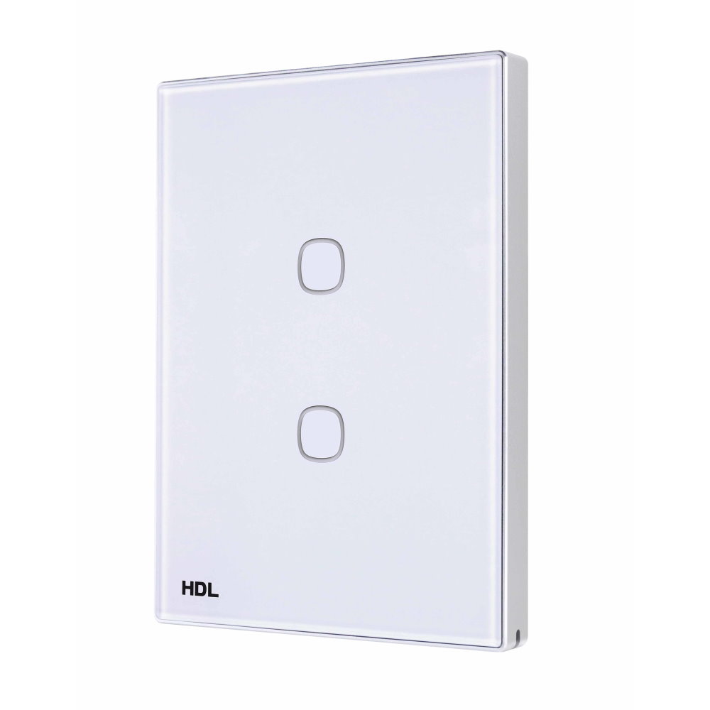 HDL M/TBP2.1-A2-46 2-клавишная сенсорная панель KNX, австралийский/US стандарт (без шинного соединителя HDL-M/PCI.3-A)