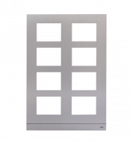 ABB 51026CF-A Рамка станции вызова, размер 2/3, серебристый