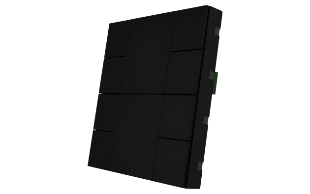 Interra ITR340-0011 iSwitch+ - 10-кнопочный KNX выключатель, алюминий, черный матовый