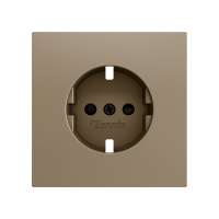 Zennio ZS70CSCSC ZS70, Крышка для розетки Schuko без винтов 70x70 мм, Шампанское