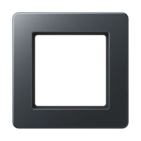 Jung AF 581 BF ANM Рамка 1-ная, вертикальный и горизонтальный монтаж, Лакированный термопласт, ПОТОК, матовый антрацит
