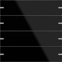 Gira 502405 Наб.клвш. 4-м сенс.выкл.4 TS4 черное стекло, цвет: Чёрный