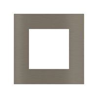 Ekinex EK-SQG-GBR Квадратная металлическая плата, серия Surface, окно 55х55, отделка - матовый никель