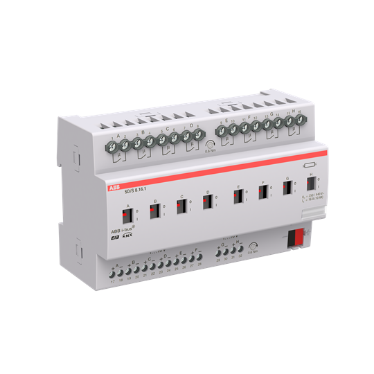 ABB SD/S 8.16.1 SD/S8.16.1 Актуатор переключателя/регулятора, 8-канальный, 16 А, MDRC