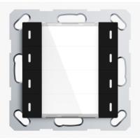 GVS CHPLE-08/02.2.03 Клавишный выключатель Plus 55 мм, 8 клавиш, чёрный