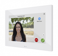 Zennio ZVIZ70V2GW Z70 - цветная сенсорная панель с дисплеем 7", пластиковая рамка, цвет глянцевый белый, цвет: Белый, оттенок: Глянцевый