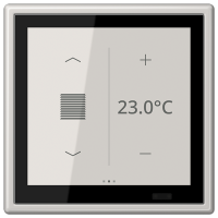 Jung LS 459 D1 S LG KNX комнатный контроллер LS TOUCH, Цвет: Серый, оттенок: Светлый