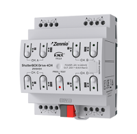 Zennio ZIOSHD4 ShutterBOX Drive 4CH. 4-канальный привод жалюзи с автоматическим определением времени движения