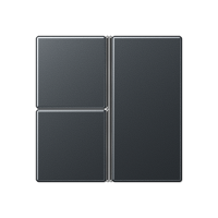 Jung A403TSAANM Набор накладок, 3 группы, цвет: Антрацит, оттенок: Матовый