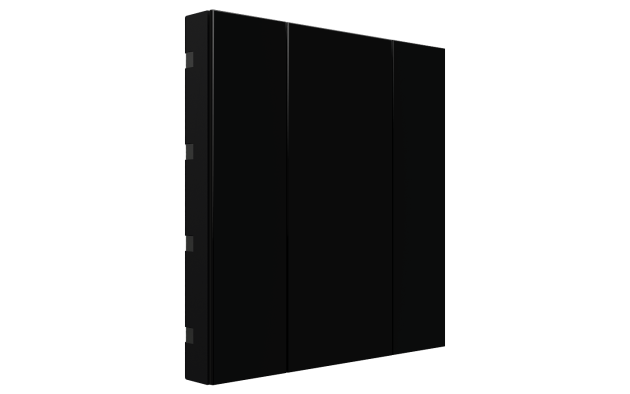 Interra ITR340-0201 iSwitch+ - 2-кнопочный KNX выключатель, пластик, черный