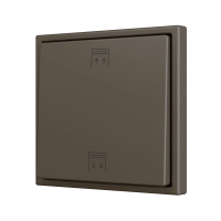 Zennio ZS701PB2MC ZS70, Простая мягкая кнопка для 2 бинарных входов 70x70 мм – Мокко – На заказ