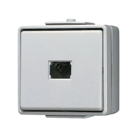 Jung 631 W Кнопка без фиксации, 1-полюсный НО контакт, 10 A 250 В ~, IP 44, WG 600