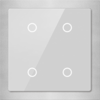 GVS CHTB- 04/01.2.22 Стеклянная клавиатура KNX Touch Panel Slim, 4 Buttons