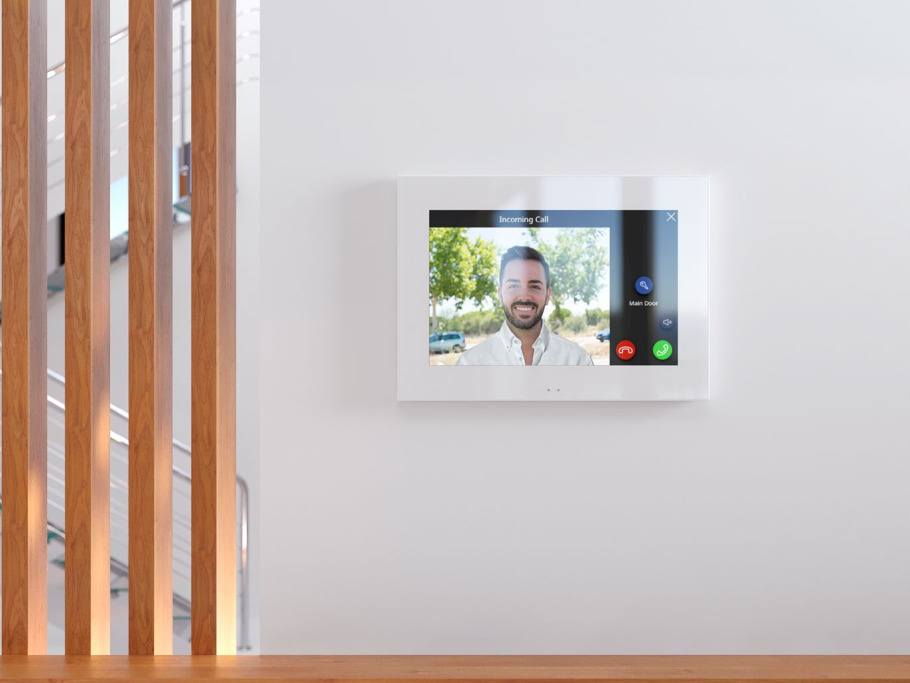 Zennio ZVIZ70V2W Панель KNX сенсорная, 7-дюймов, пластиковая рамка, цвет белый , цвет: Белый, оттенок: Без оттенка