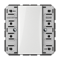 Jung CD 5074 RF TSM KNX радио кнопочный модуль, 4 группы