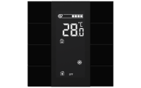 Interra ITR340-1831 iSwitch+ - 8-кнопочный KNX контроллер с ЖК-дисплеем, плексиглас, черный