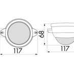B.E.G. 92251 Потолочный датчик присутствия PD4-M-2C-DUO, цвет: Белый матовый, похожий RAL9010
