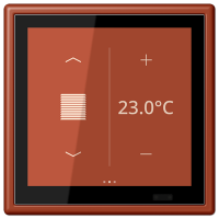Jung LC 459 D1 S232 KNX комнатный контроллер LS TOUCH, Цвет: Красный, оттенок: Охра