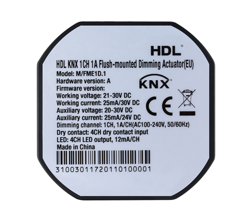 HDL M/FME1D.1 1-канальный 1A Mosfet диммер KNX скрытого монтажа