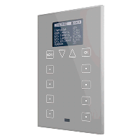 Zennio ZN1VI-TPZAS-S Roll-ZAS / Контроллер комнатный KNX, 8 сенсорных кнопок, дисплей 1.8 дюймов с меню, цвет: Серебряный