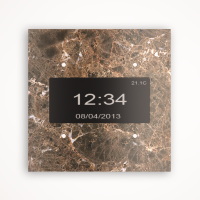 Tense KNX_INFSEMM4 Сенсорный выключатель KNX Infinity Stone Emperador Marron Marble 4F, цвет: Серый