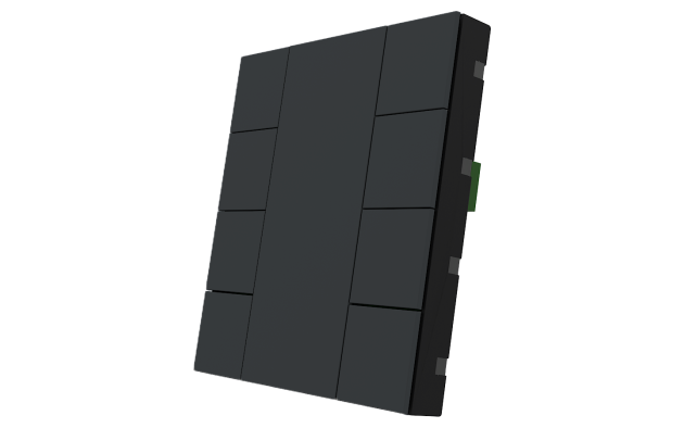 Interra ITR340-0804 iSwitch+ - 8-кнопочный KNX выключатель, пластик, антрацит матовый