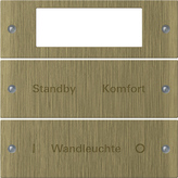 Gira 2142607 Комплект клавиш, 2 шт. Plus ГРАВИРОВКА, цвет: Бронзовый