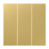 Jung ME 993 C Клавиша, тройная, Латунь, Серия LS, латунь Classic