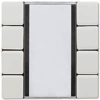 Jung LS2074NABSLG KNX кнопочный сенсор, 4 группы, цвет: Серый, оттенок: Светлый