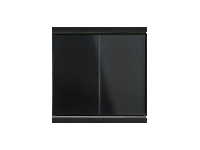 Elsner M2-T-BLE-BL Кнопочный выключатель Corlo M2-T, 2х-канальный (2 кнопки), NTC сенсор, цвет: Чёрный