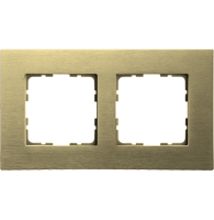 Jasmart Electric G1002AG Рамка 2-постовая, алюминий Champagne Gold, G1002AG