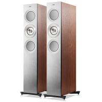 Kef 242863 Напольная акустика KEF Reference 3 Silver Satin Walnut, цвет: Темно - коричневое дерево