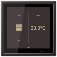 Jung AL 459 D1 S D KNX комнатный контроллер LS TOUCH, Цвет: Черный, оттенок: Алюминий лакированный