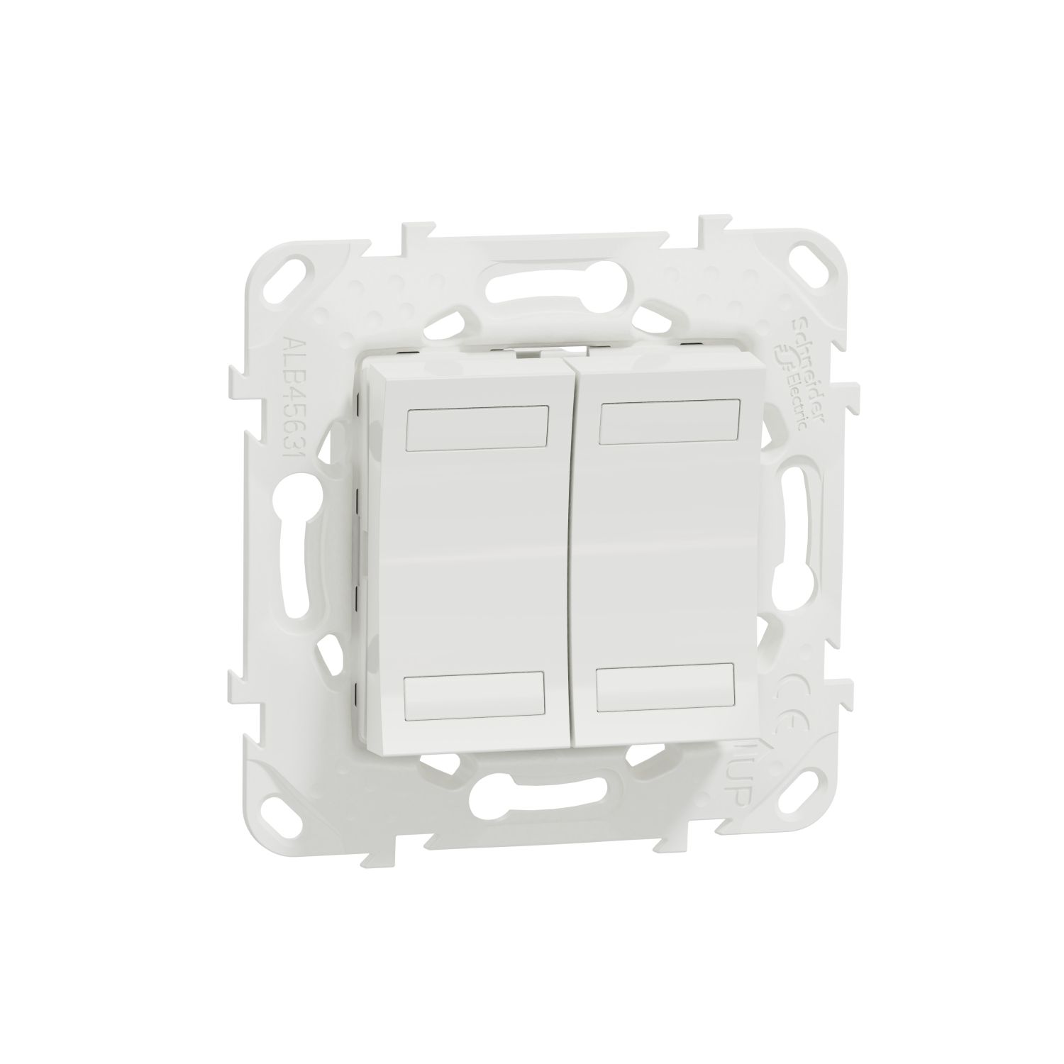 Schneider NU553118 New Unica - KNX Push Button двойной белый
