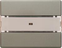 Berker 75161644 Клавишный сенсор «Комфорт», с полем для надписей, 1-канальный, Arsys, цвет: Светло-бронзовый, оттенок: Матовый лак