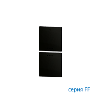 Ekinex EK-TQQ-GAE-EP2 Комплект клавиш TQQ (2 шт) с принтом для терморегулятора EP2/EQ2 версия 2019, цвет - интенсивный черный