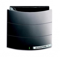 ABB 6320/10-20-500 Сенсор 1/2-клавишный с ИК-приемником, triton, платина, цвет: Платина