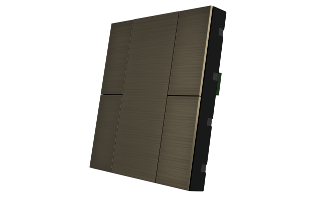 Interra ITR340-0412 iSwitch+ - 4-кнопочный KNX выключатель, алюминий, бронза матовая