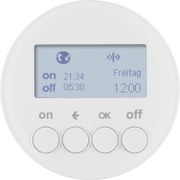 Berker 85745239 Таймер для вставки выключателя, радиошина KNX,, R.1/R.3, полярная белизна, цвет: Белый, оттенок: Полярная белизна, глянцевый