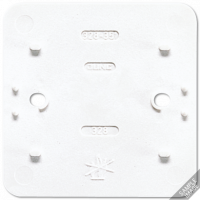 Jung 328 Плата монтажная, огнестойкая, для установки одинарных АР розеток, цвет: Белый, оттенок: Слоновая кость