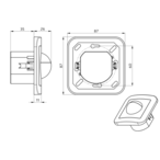 B.E.G. 92665 Настенный выключатель Indoor 180-R, цвет: -