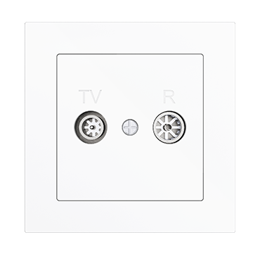 Zennio 8300048 + 15XX ZS55 — Розетка для антенны TV-R