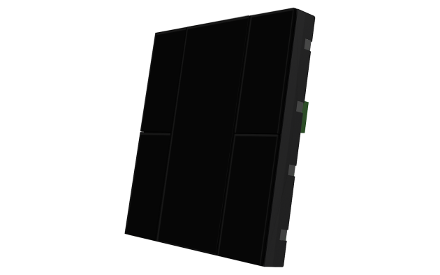 Interra ITR340-0431 iSwitch+ - 4-кнопочный KNX выключатель, плексиглас, черный
